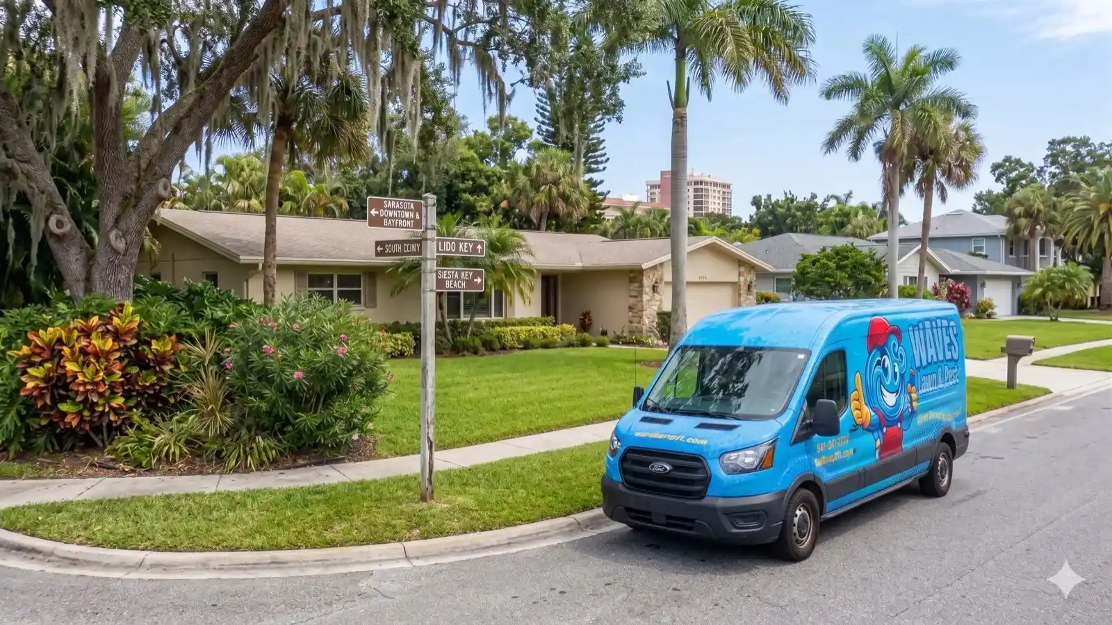 Parrish Exterminator service vehicle